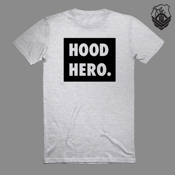 Hood Hero. Box T-Shirt (Grey)