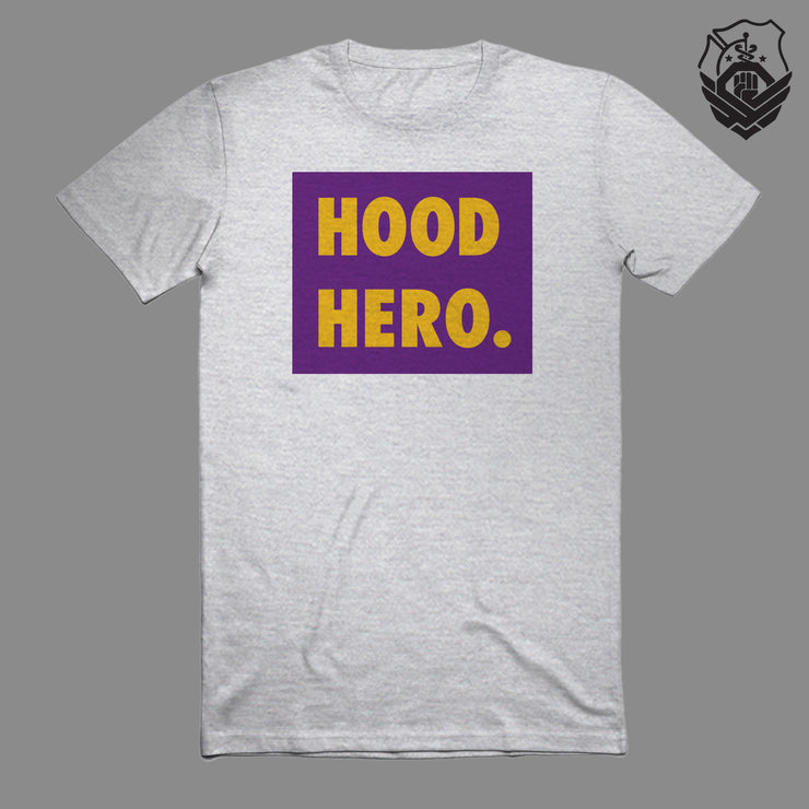Hood Hero. Box T-Shirt (Lakers/Grey Edition)