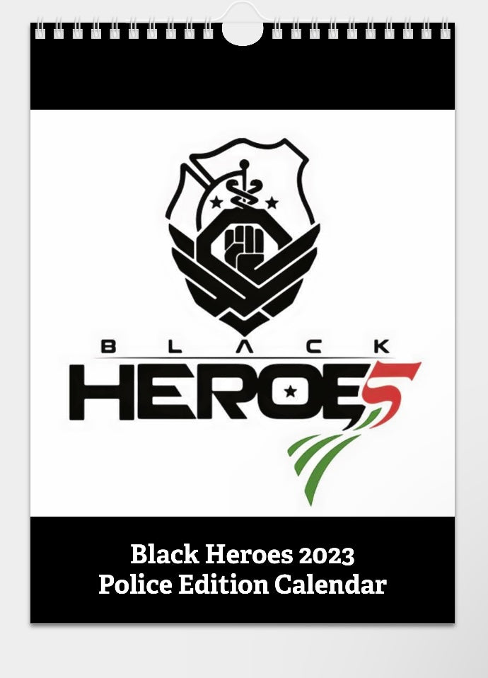 2023 Black Heroes Police Edition Calendar